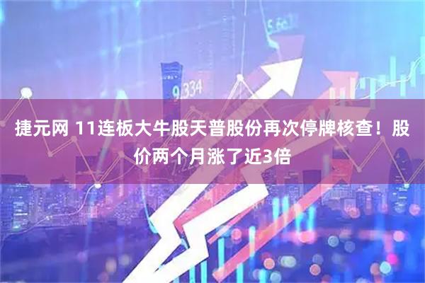 捷元网 11连板大牛股天普股份再次停牌核查！股价两个月涨了近3倍