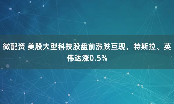 微配资 美股大型科技股盘前涨跌互现，特斯拉、英伟达涨0.5%
